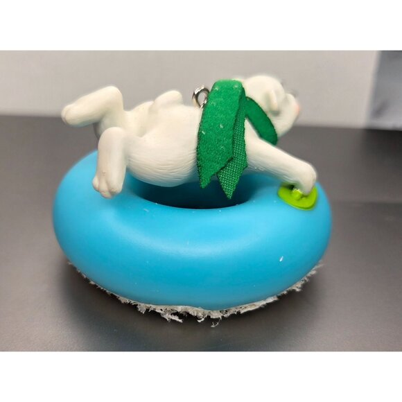 Hallmark Keepsake 2015 Grandson Polar Bear Blue Christmas Tree Ornament - Picture 6 of 12